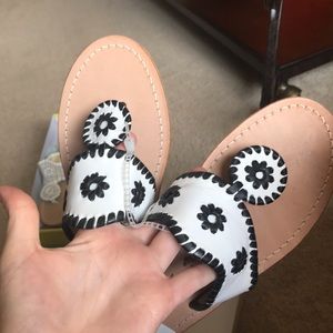 Black and white Jack Rogers 8.5 sandals